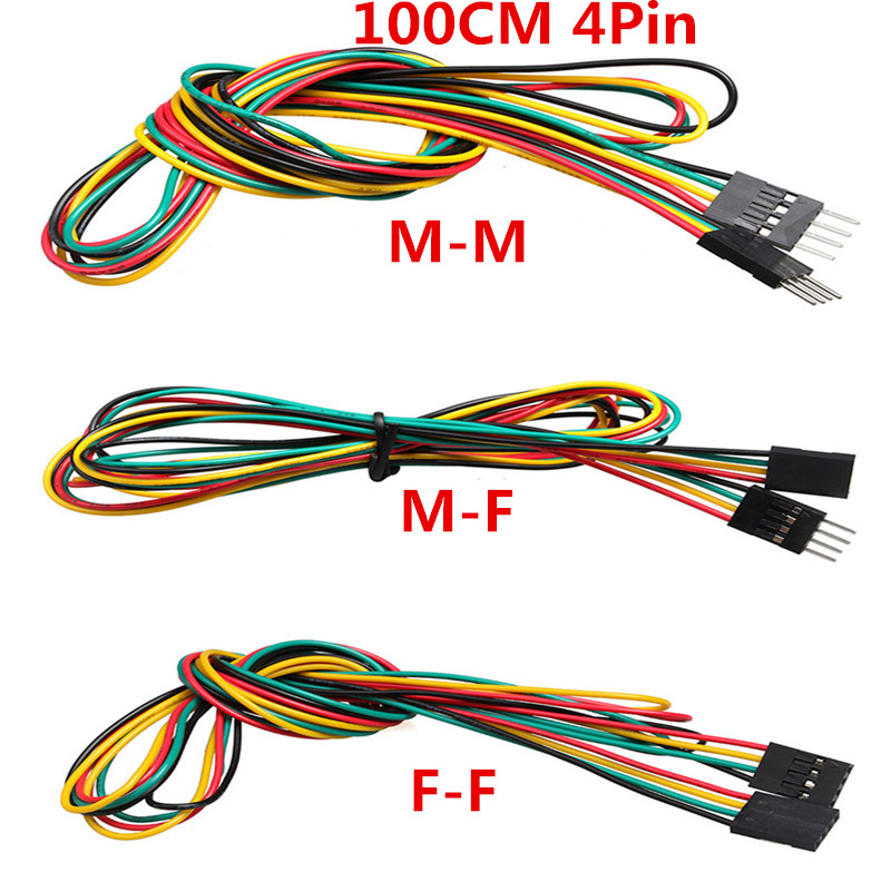 Breadboard Jumper Wire - 10 cái/lốc 4pin 100 cm M-M/M-F/F-F