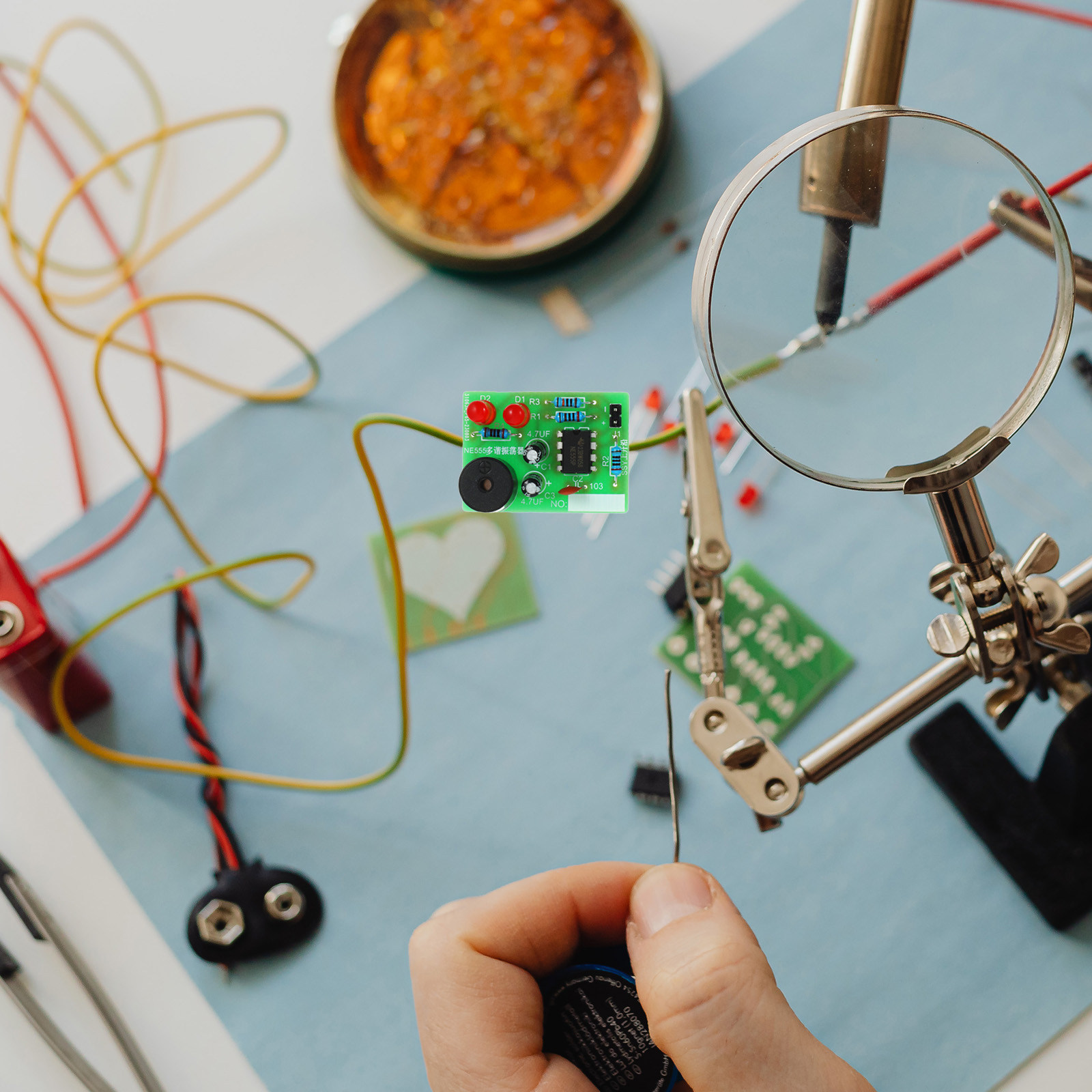 Diy Electronics Board - 5Set Soldering Training Kit Welding Practice