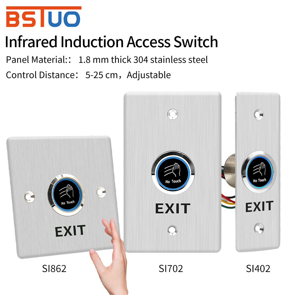 Push Button Tactile - Door Exit Release Button Stainless Steel