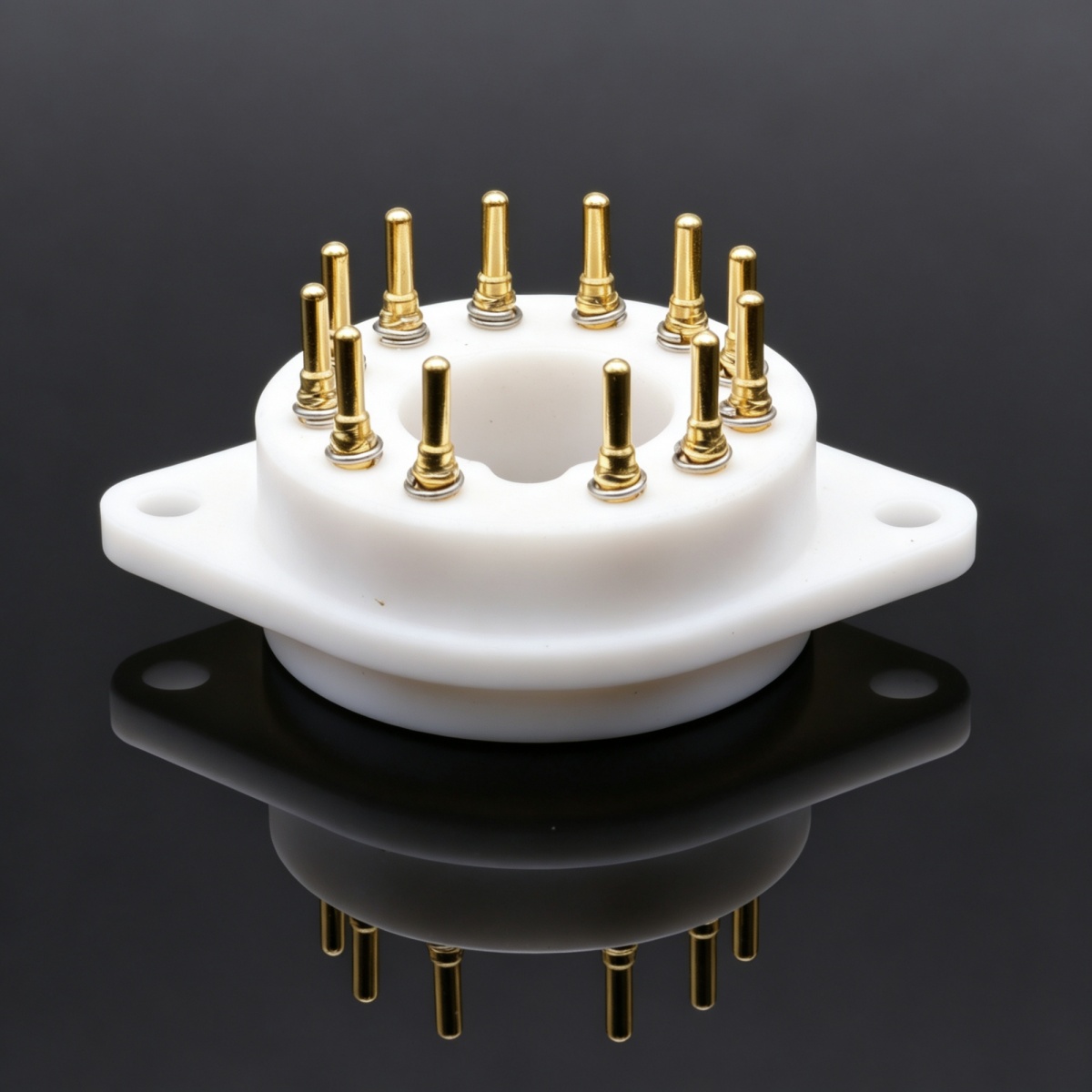 EIZZ 12 Pin PTFE Vacuum Electr - đánh giá và giá Diy Electronics Holder