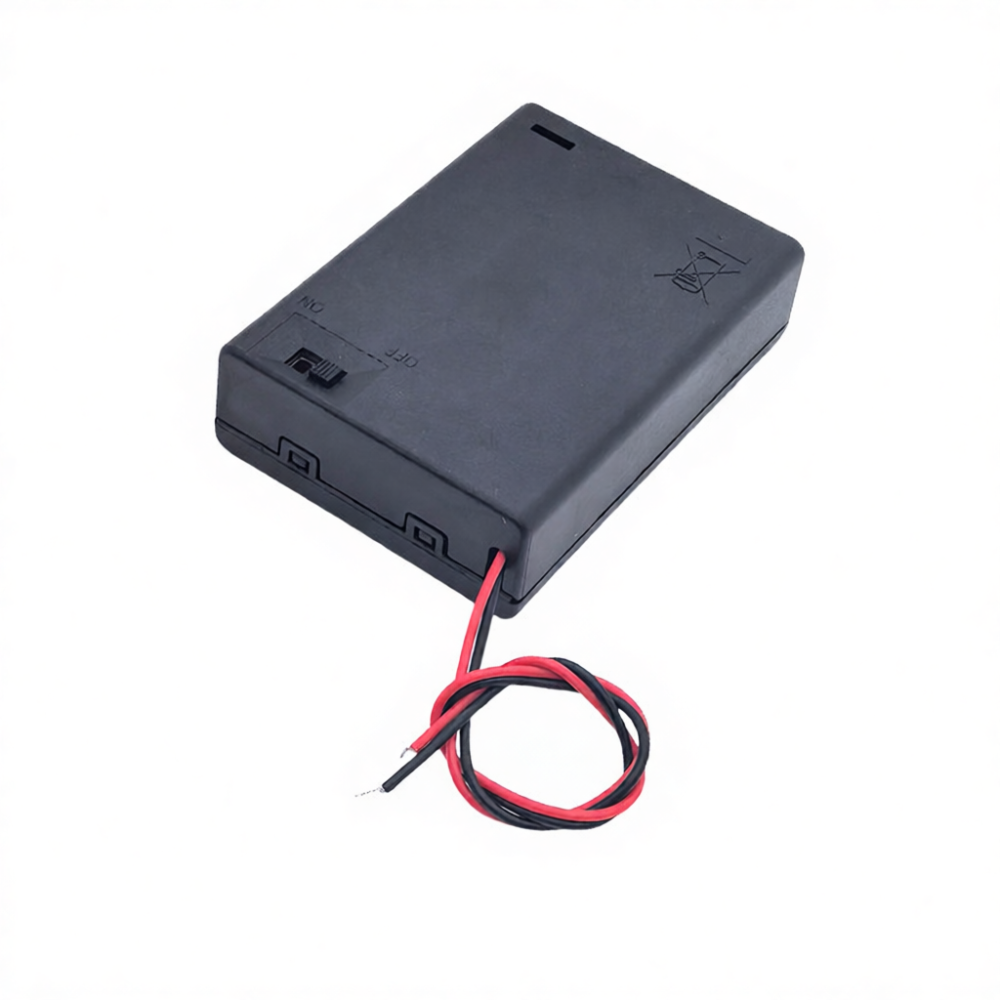 AA Battery Holder Box With Cov - đánh giá và giá Diy Electronics Holder