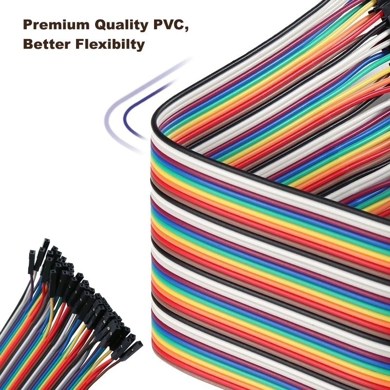 40Pin Dupont Cable Ribbon Jump - đánh giá và giá Breadboard Jumper Wire