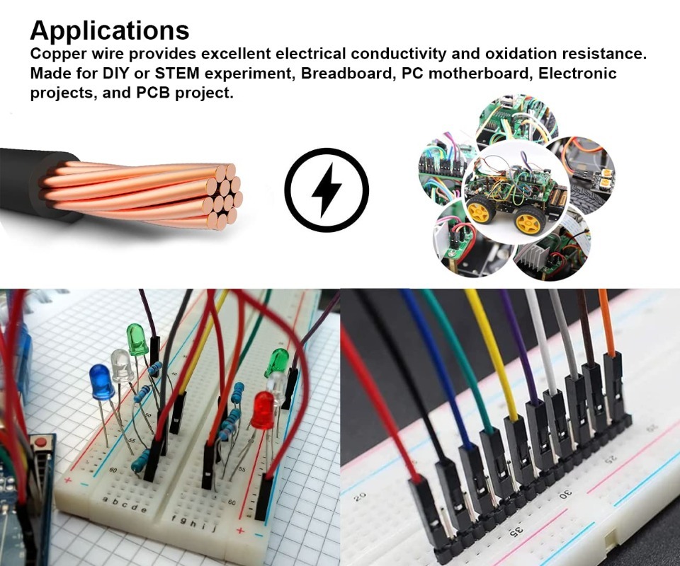 40Pin Dupont Cable Ribbon Jump - đánh giá và giá Breadboard Jumper Wire