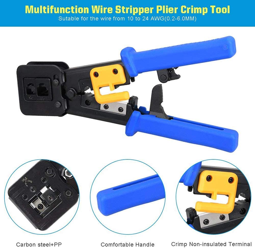 ZoeRax RJ45 Crimper Cho Vượt Q - đánh giá và giá Wire Stripper Cutter