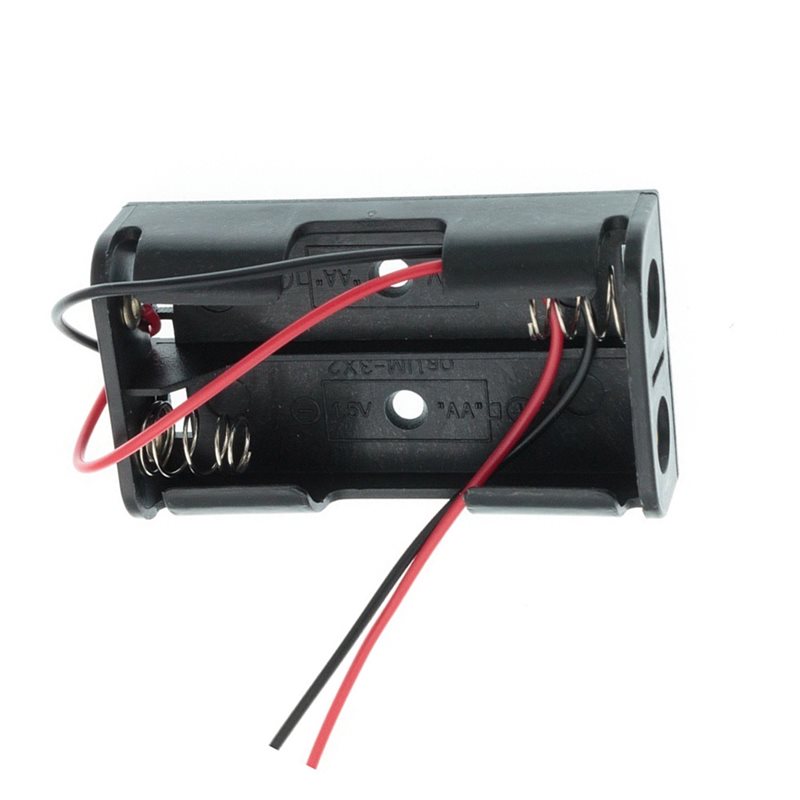 AAAEL-100Pcs 2AA Battery Case  - đánh giá và giá Diy Electronics Holder