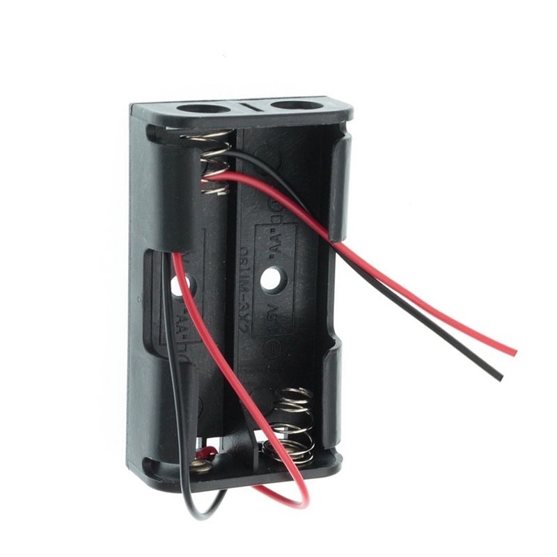 AAAEL-100Pcs 2AA Battery Case  - đánh giá và giá Diy Electronics Holder