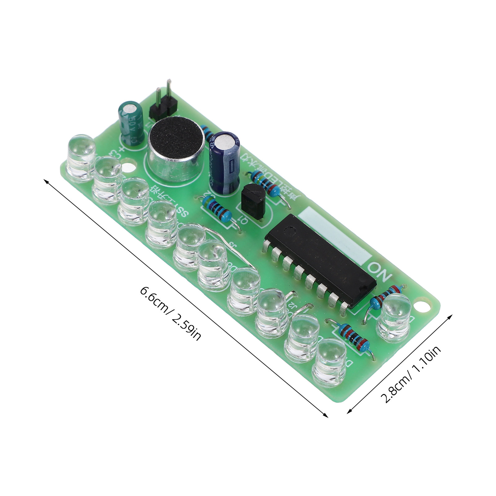 2Set Sound Controlled LED Flow - đánh giá và giá Diy Electronics Projects For Beginners