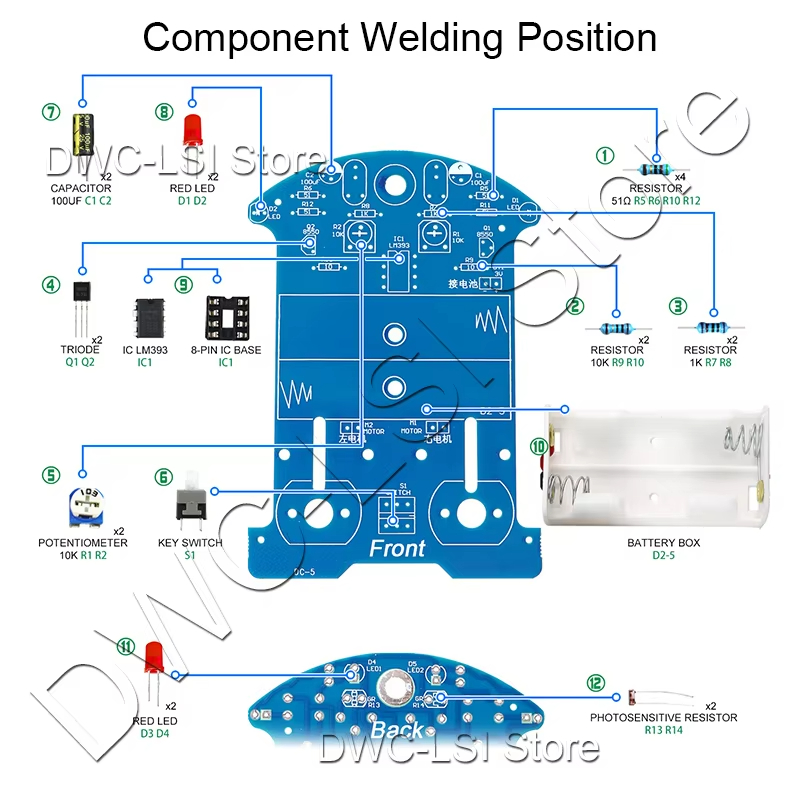 Practice Soldering Learning El - đánh giá và giá Diy Electronics Projects For Beginners