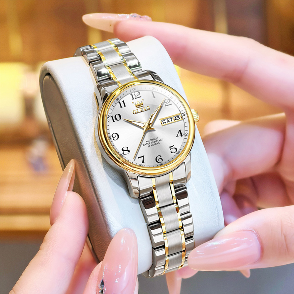 OLEVS Luxury Watch for Woman L - đánh giá và giá Push Button Tactile