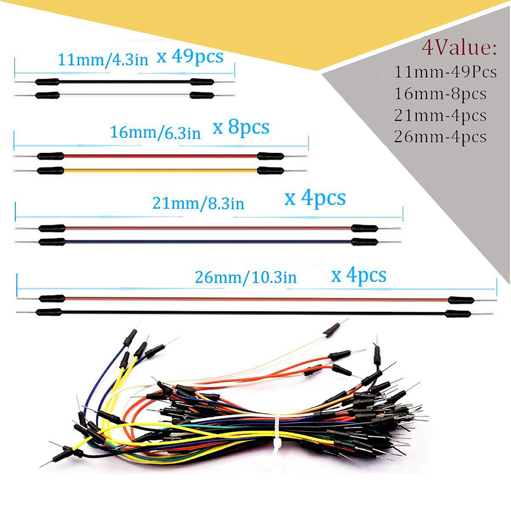 Breadboard Jumper Wire Kit wit - đánh giá và giá Breadboard Jumper Wire